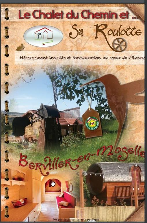 Le Chalet Du Chemin Et Sa Roulotte Berviller-en-Moselle エクステリア 写真